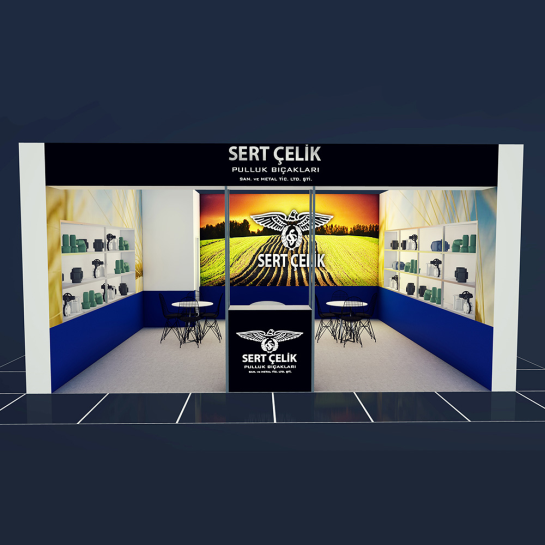 SERT ÇELİK MODÜLER STAND SİSTEMİ ÇALIŞMASI